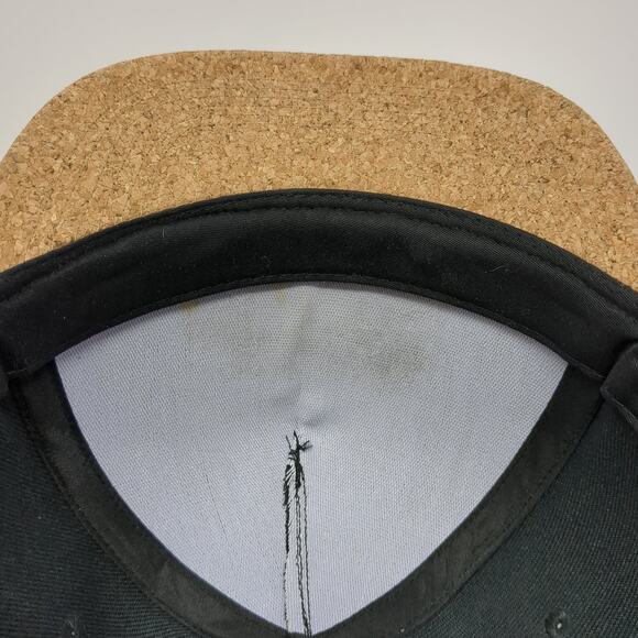 California Patch Snapback Hat Black One Size Flat Brim San Diego Cork Hat - Picture 8 of 9